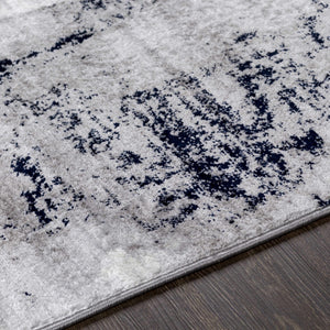 Limao Abstract Denim Area Rug