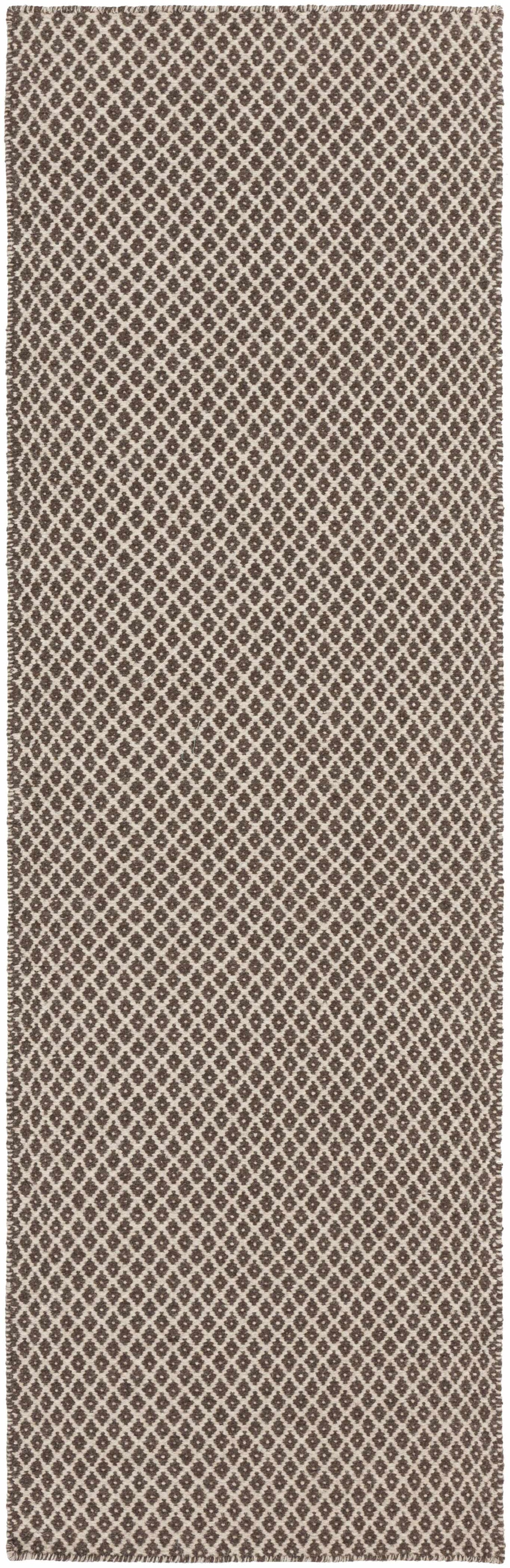 Lingo Brown Trellis Flatweave Rug - Clearance