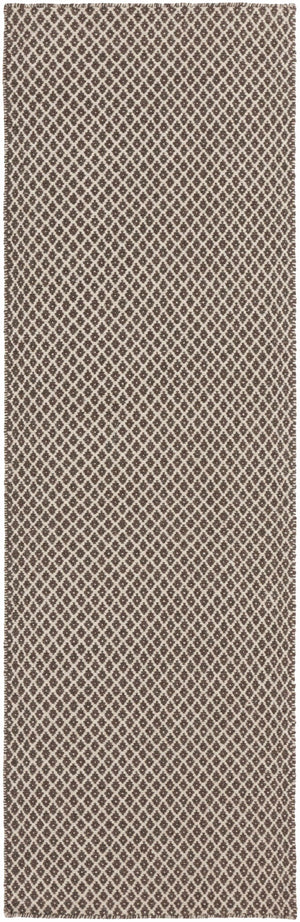 Lingo Brown Trellis Flatweave Rug - Clearance