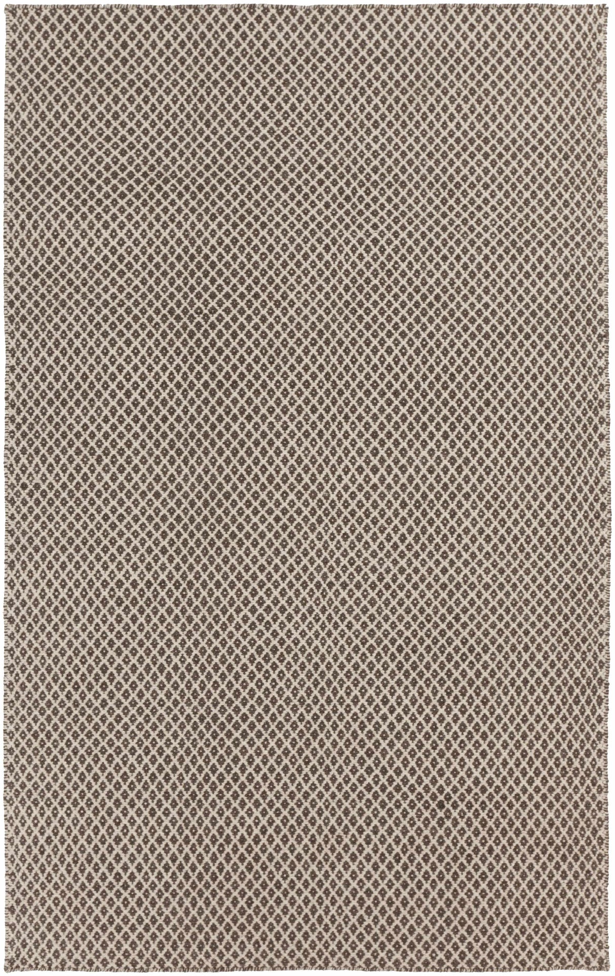 Lingo Brown Trellis Flatweave Rug - Clearance