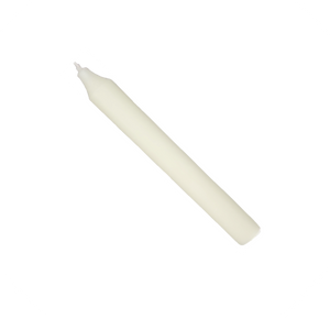 Rustic Taper Dinner Candle - 7 Inch Ivory