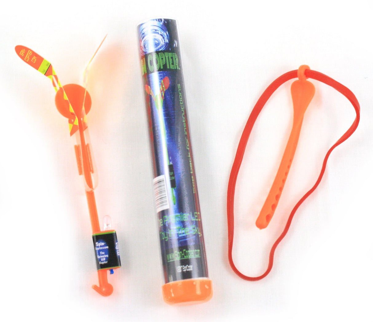 Spincopter LED Flying Machine - Orange