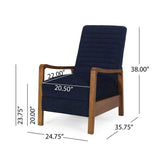 Mid-Century Modern Manual Club Recliner