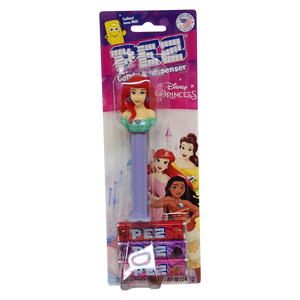 Pez 'Disney Princess' Dispenser with 3 Candy rolls - Ariel - Green Dress