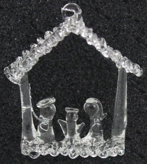 Spunglass Ornament - Gold Reindeer