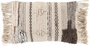 Lenorah Pink&White Textured Throw Pillow - Clearance