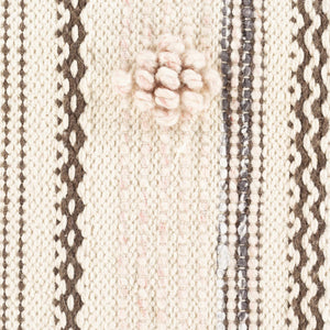 Lenorah Pink&White Textured Throw Pillow - Clearance