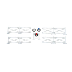 White Crossbuck Fence Set