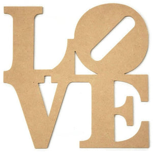Love Word Wood Cutout - Unfinished Wood