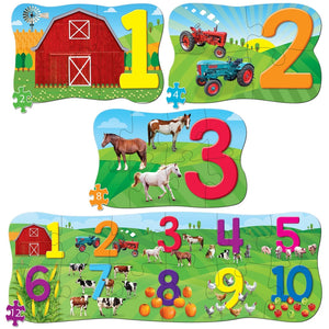 123's - Educational 4-Pack Puzzles