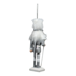 Hollywood 6 inch Wooden Nutcracker - Silver
