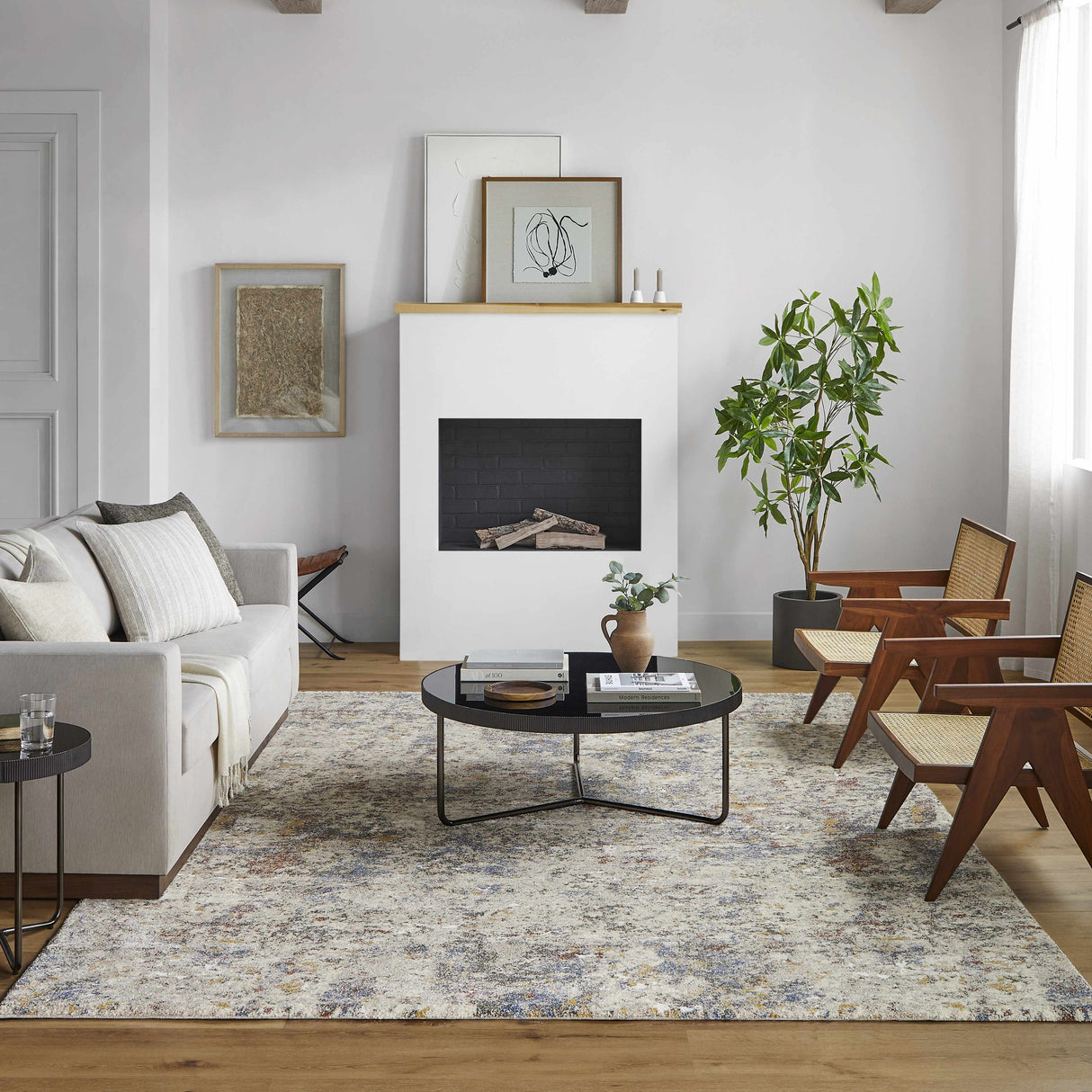 Rock Pattern Thick Area Rug