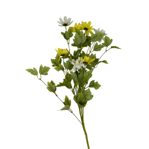 20 inch Faux White and Yellow Sunny Day Daisy Bouquet