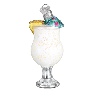 Pina Colada Glass Ornament