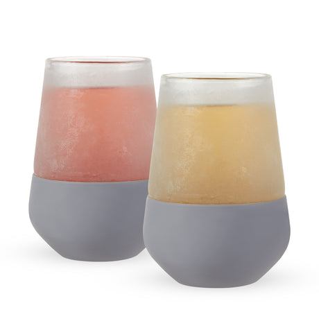 Glass Tasting FREEZE™ – 6.7 oz Double-Walled Glass with Cooling Gel and Silicone Grip