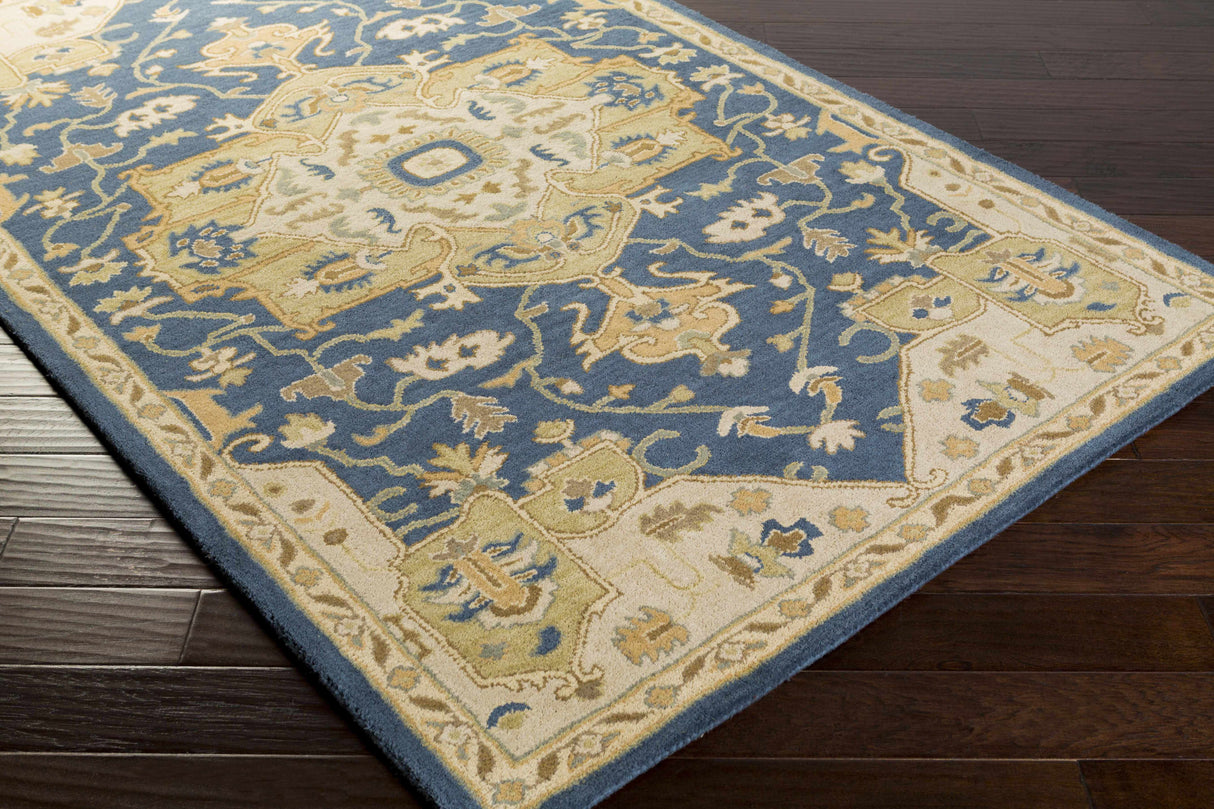 Broomfield 1145 Hand Tufted Blue Wool Rug