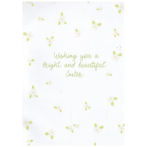 Gold Script Happy Easter Card