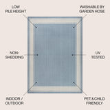Lucia Classic Diamond Border Indoor/Outdoor Area Rug - Tuesday Morning - Area Rugs