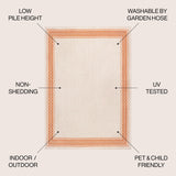 Lucia Classic Diamond Border Indoor/Outdoor Area Rug - Tuesday Morning - Area Rugs