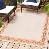 Lucia Classic Diamond Border Indoor/Outdoor Area Rug - Tuesday Morning - Area Rugs