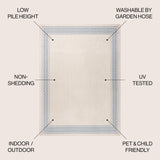 Lucia Classic Diamond Border Indoor/Outdoor Area Rug - Tuesday Morning - Area Rugs
