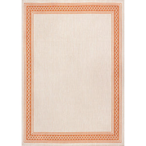 Lucia Classic Diamond Border Indoor/Outdoor Area Rug - Tuesday Morning - Area Rugs