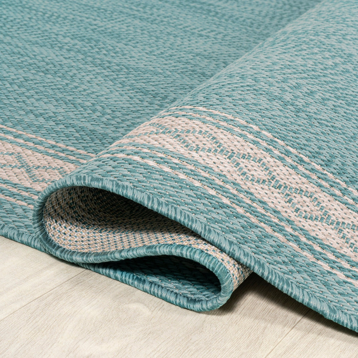 Lucia Classic Diamond Border Indoor/Outdoor Area Rug - Tuesday Morning - Area Rugs