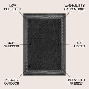 Lucia Classic Diamond Border Indoor/Outdoor Area Rug - Tuesday Morning - Area Rugs