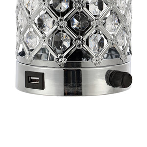 Lucie mid - century modern iron/acrylic led mini uplight table lamp with usb charging port and smart bulb - Tuesday Morning - Table Lamps