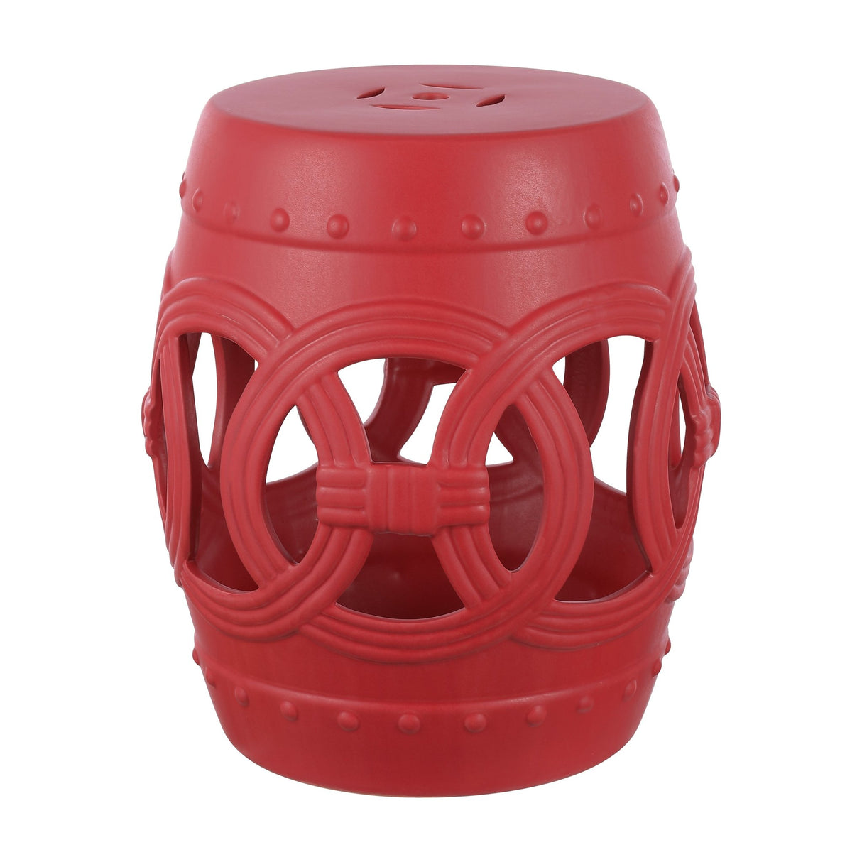 Lucky chinese ceramic drum garden stool - Tuesday Morning - Outdoor Tables