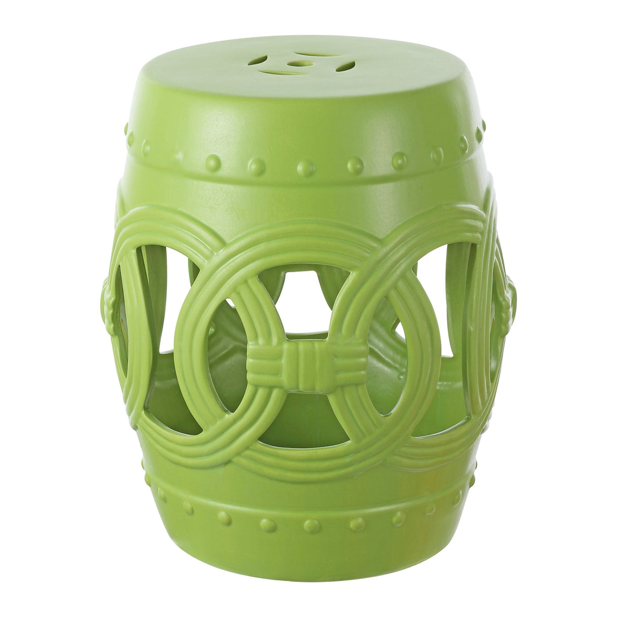 Lucky chinese ceramic drum garden stool - Tuesday Morning - Outdoor Tables