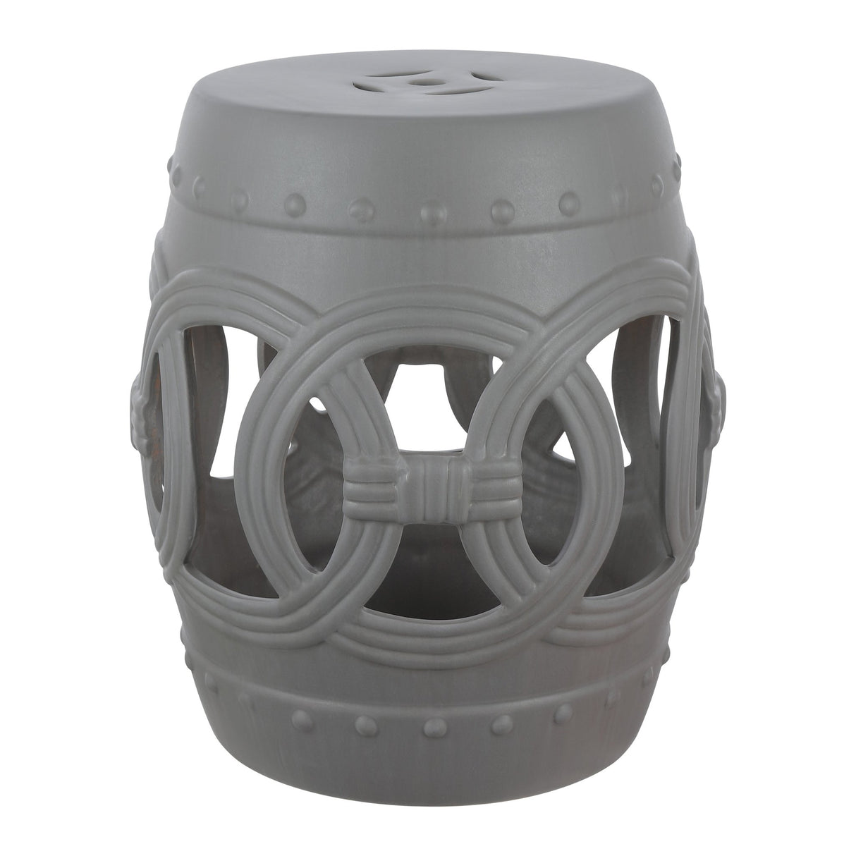 Lucky chinese ceramic drum garden stool - Tuesday Morning - Outdoor Tables
