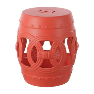 Lucky chinese ceramic drum garden stool - Tuesday Morning - Outdoor Tables