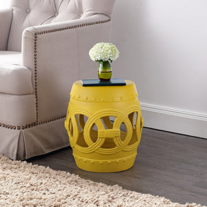 Lucky chinese ceramic drum garden stool - Tuesday Morning - Outdoor Tables