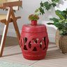 Lucky chinese ceramic drum garden stool - Tuesday Morning - Outdoor Tables
