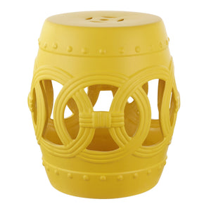 Lucky chinese ceramic drum garden stool - Tuesday Morning - Outdoor Tables