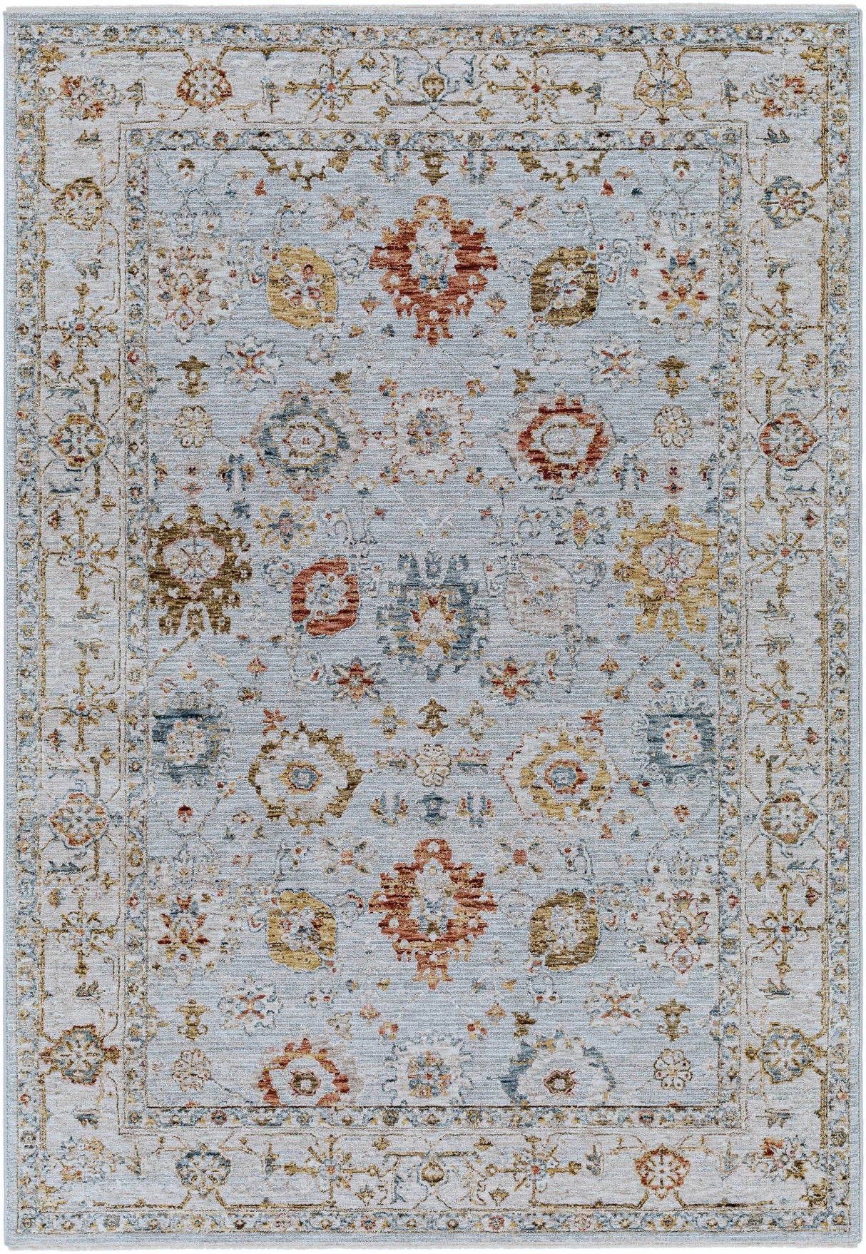 Luklukan Oushak Style Floral Rug