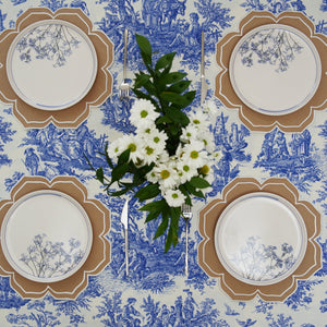 LUMERA BEIGE WAVY EDGE FABRIC PLACEMAT