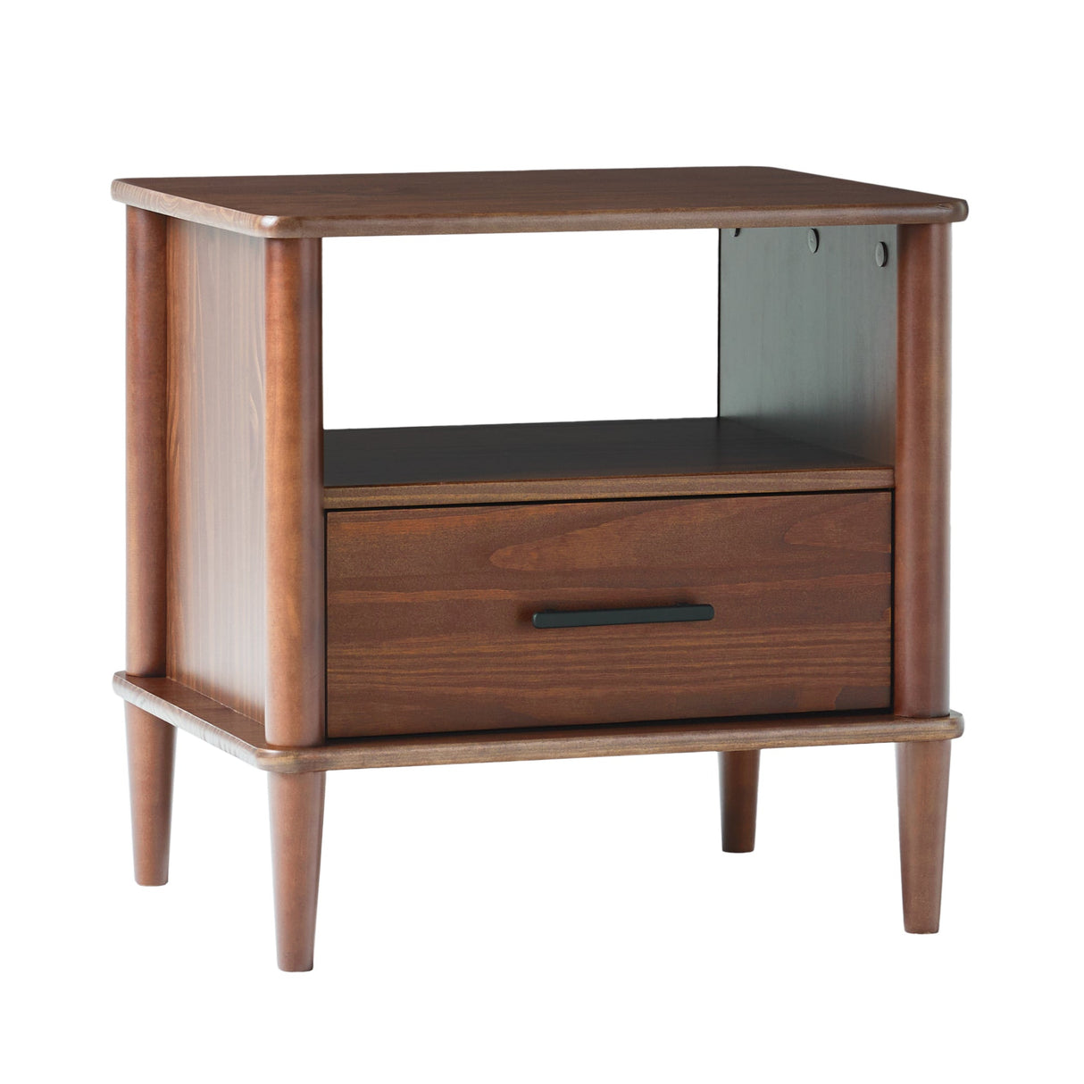 Luminar Solid Wood Spindle Nightstand - Nightstands