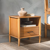 Luminar Solid Wood Spindle Nightstand - Nightstands