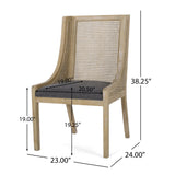 Luminescent Dining Chair with Gorgeous Backrest, Set of 2 - Dining Chairs
