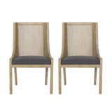 Luminescent Dining Chair with Gorgeous Backrest, Set of 2 - Dining Chairs