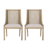 Luminescent Dining Chair with Gorgeous Backrest, Set of 2 - Dining Chairs