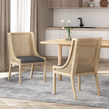 Luminescent Dining Chair with Gorgeous Backrest, Set of 2 - Dining Chairs
