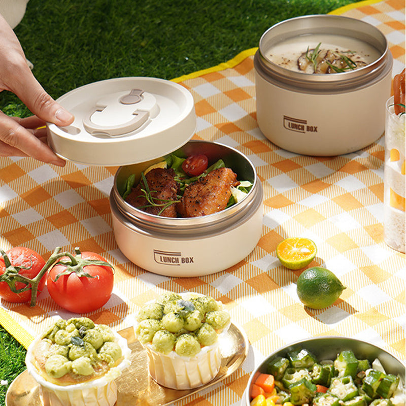 Insulated Stainless Steel Lunch Box Leakproof Thermal Food Container with Bag