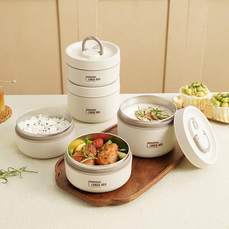 Insulated Stainless Steel Lunch Box Leakproof Thermal Food Container with Bag