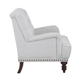 Luxurious Accent Chair with Upholstered Tufted and Nailhead Trim - Accent Chairs