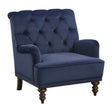 Luxurious Accent Chair with Upholstered Tufted and Nailhead Trim - Accent Chairs
