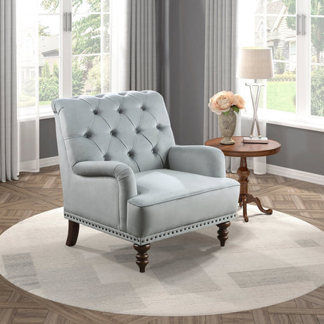 Luxurious-Accent-Chair-with-Upholstered-Tufted-and-Nailhead-Trim-Accent-Chairs