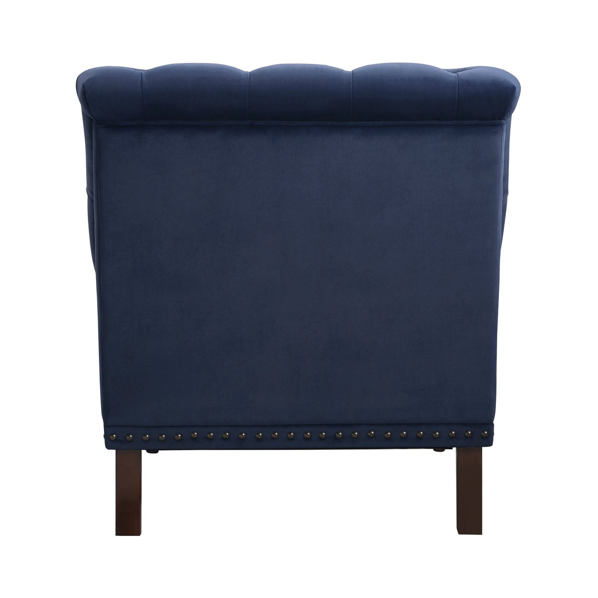 Luxurious Accent Chair with Upholstered Tufted and Nailhead Trim - Accent Chairs